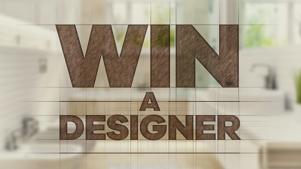 Win a designer bathroom promo